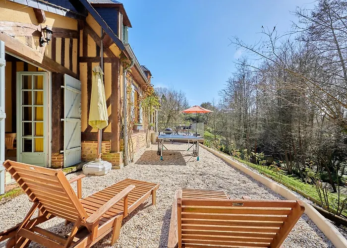 Le De La Fontaine Ruante - Grand Jardin Feriehus Saint-Gâtien-des-Bois